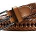 CHAOREN Leather Braided Belts Men - 1 1/8" Mens Casual Woven Leather Belt - Belt Men