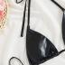 SOLY HUX Women's Metallic Halter Top Two Piece Swimsuit Tie Side Triangle Bikini