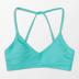 CUPSHE Bikini Top for Women Bathing Suit Criss Cross Self Tie Spaghetti Straps V Neck