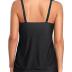 Yonique Womens Blouson Tankini Top No Bottom Loose Fit Swim Top Modest Tank Top