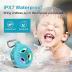 EBODA Waterproof Bluetooth Shower Speaker, IPX7 Floating Portable Wireless Small Speakers, 24H Playtime with RGB Light for Kayak, Beach, Pool Accessories, Gifts for unisex -Sky Blue