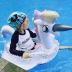 Toddler Pool Floats, Kids Adult Inflatable Float Raft with Handle, Water Swim Beach Floaties Toys Party Supplies, Baby Swimming Ring for 2-8 Years Old Kid