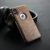USLOGAN Vegan Leather Phone Case for iPhone Xs Max Luxury Elegant Vintage Slim Phone Cover 6.5 inch (Brown)