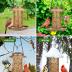 SWEETFULL Solar Bird Feeder for Outdoors Hanging, Metal Wild Bird Feeder for Cardinals Solar Garden Lantern with S Hook as Gift for Bird Lovers (2LBs Heavy Duty birdfeeders)