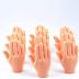 Tiny Hands (High Five) 6 Pack- Flat Hand Style Mini Hand Puppet - 3 Left & 3 Right Hands + Holding Sticks