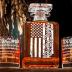 Whiskey Decanter Engraved We The People American Flag Decanter Set with 2 Glasses for Liquor Scotch Bourbon or Wine, Father's Day Patriotic Gift