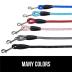 Gorilla Grip Dog Leash, Heavy Duty Reflective Rope Leashes for Large, Medium, Small Breed Dogs, Puppy Training Essential for Walks, Hikes, Soft Handle, Rotating Metal Clip, Waste Bag Dispenser, Pink