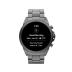 Fossil Men's Gen 6 44mm Stainless Steel Touchscreen Smart Watch, Color: Smoke (Model: FTW4059V/FTW4059R)