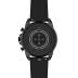 Fossil Men's Gen 6 44mm Stainless Steel and Silicone Touchscreen Smart Watch, Color: Black (Model: FTW4061V)