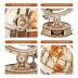 ROBOTIME Wooden Puzzles for Adults Luminous Globe ST003, Toy Building Sets for Adults, Wooden Globe Model Kits with LED Light, House Warming Gifts New Home/Anniversary/Birthday/Teacher/Dad Gift
