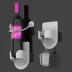 QUIDAOSO Silicon Cup Holder for Shower, Wine Glass Holder, Beer/Drink Holder for Bathtub, Multi-Functional &Wall-Mounted, Gift (Grey)