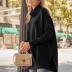LILLUSORY Sweaters for Women Turtleneck Oversized Cashmere 2024 Pullover Long Mock Batwing Tunic Trendy Clearance Clothes Black
