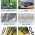 Hammock Camping with Rain Fly Tarp and Net, Portable Camping Hammock Double Tree Hammock Outdoor Indoor Backpacking Travel & Survival, 2 Tree Straps,100% Waterproof