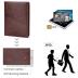 Polare Luxury RFID Blocking Leather Passport Holder Travel Wallet For Men and Women (Coffee)