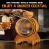 Old Fashioned Cocktail Kit for Whiskey, Bourbon & More - Premium Barrel Set, USA Oak - Cocktail Smoker Kit with Torch - Bourbon Gifts for Men - Gifts from Wife, Daughter, Son (With Butane)