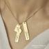 MignonandMignon Custom Name Necklace Kids Personalized Mother's Day Gift Gold Bar Engraved Jewelry Birthday Heart Charm Best Unique for Women -H8N