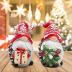 Hodao Christmas Resin Gnomes Handmade Christmas Resin Gnomes Holiday Present, Winter Table Christmas Tree Christmas Decorations Indoor and Display on Mantel or Window Sill