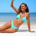 CharmLeaks Women Halter Bikini String 2 Piece Triangle Swimsuit Tie Side Swimwear