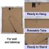 TOFOREVO Picture Frames 8x10 Set of 2 Distressed White Wood Grain Photo Frame for Gallery Wall Mounting or Tabletop Display
