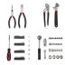TLGREEN 95 Piece Tool Set, Tool Kit, Mechanics Tool Set, Fathers Day Gifts, Portable Toolbox with Adjustable Wrench Pliers Socket Bits, with Plastic Toolbox, for House Apartment Garage (Red)