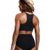 CRZ YOGA Women's Bikini Tops High Neck Swimsuit Racerback Padded Bathing Suit Sexy Swimwear