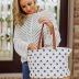 PICNIC TIME - Disney Classic Mickey Silhouette Coronado Canvas and Willow Basket Tote - Picnic Basket Tote Bag - Beach Tote, (Cream with Navy Blue Pattern)