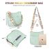 Viva Terry Vegan Leather Crossbody Fashion Shoulder Bag Purse with Adjustable Strap
