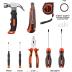 Tool Sets Household Tool Kit, 14-Piece General Home/Auto Repair Tool Set with Hammer, Pliers, Screwdriver Set and Toolbox Storage Case - Perfect for Homeowner, Diyer, Handyman (14-Piece)…