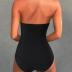 SUUKSESS Women Sexy Tummy Control One Piece Swimsuits Halter Push Up Bathing Suits