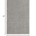 Rugs.com - Über Cozy Solid Shag Collection Rug – 5' x 8' Cloud Gray Shag Rug Perfect for Bedrooms, Dining Rooms, Living Rooms