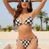 ZAFUL Womens Triangle Bikini Sets High Cut Tie Side 2 Piece Bathing Suits String Halter Bikini Swimsuits