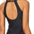 Tempt Me High Neck Tankini Top Backless Bathing Suit Tops for Women Swimsuit Top Key Hole Swim Top Only
