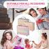 Hot Sugar Makeup Kit for Teenager Girls - Full Starter Cosmetics Set with Eye Shadow Lip Balm Blush Lip Gloss Brush Lip Pencil Eye Pencil and Mirror (Rainbow)