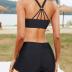 Yonique 3 Piece Womens Tankini Swimsuits with Shorts Athletic Bathing Suits Tank Tops with Bra and Boyshorts