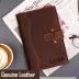 100% Genuine Leather Journal Engraved Name or Initials – Crafted in USA – Personalized Gift for Business, College, Travel, Work – Refillable Lined Pages Notebook for Writing – Journal for Men & Women