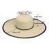 Naivlizer Women Wide Brim Sun Hat UPF50 Straw Summer Hat Floppy Beach Hat Roll-Up