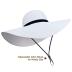 Naivlizer Women Wide Brim Sun Hat UPF50 Straw Summer Hat Floppy Beach Hat Roll-Up