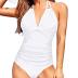 Tempt Me Women One Piece Swimsuits Tummy Control Halter Bathing Suits Sexy Ruched Slimming Swimwear