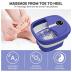 HOSPAN (2023.8 Upgrade Collapsible Foot Spa Electric Rotary Massage, Foot Bath with Heat, Bubble, Remote, and 24 Motorized Shiatsu Massage Balls. Pedicure Foot Spa for Feet Stress Relief - FS02A