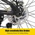 JOYSTAR 20 Inch Mountain Bike for Kids Ages 7-12 Year Old, 3-Inch Wide Knobby Tires, 7 Speed Shimano Drivetrain, Disc Brakes, Fat Tire Kids Bicycles for Boys Girls