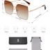 SOJOS Trendy Square Sunglasses Womens Big Oversized Designer Style UV Protection Sunnies Shades SJ1170