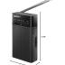 Sony ICF-P27 Portable Radio with Speaker and AM/FM Tuner