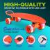 'Standard Skateboard Mini Cruiser - 6'' PP Deck Complete Double Kick Skate Board w/ 3.25'' Aluminum Alloy Truck, PU Wheels w/LED Light - for Kids, Teens, Adults'