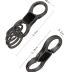 Idakekiy Key Chain Quick Release Spring with 4 Key Rings Heavy Duty Car Keychain Organizer for Men and Women (Dark Grey)