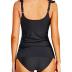 Holipick Two Piece Tankini Swimsuits for Women Tummy Control Bathing Suit Ruffle V Neck Tankini Top with Bikini Bottom