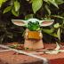 Silver Buffalo Star Wars: The Mandalorian Baby Yoda The Child Grogu 4-Inch Ceramic Mini Planter with Artificial Succulent