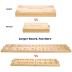 AMEROUS Wooden Mancala Board Game Set - Upgraded Larger Size - 72+8 Bonus Multi Color Glass Stones - Folding Board - Gift Package -Instructions, Portable Board Game for Adults, Kids