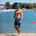 BRISIRA Mens Swim Trunks Swim Shorts Quick Dry 5 inch Inseam Beach Shorts with Compression Liner and Zipper Pocket