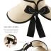 Camptrace UPF 50+ Sun Visors for Women Wide Brim Beach Hat Foldable Straw Visor Hat Ponytail Summer Packable