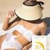 Camptrace UPF 50+ Sun Visors for Women Wide Brim Beach Hat Foldable Straw Visor Hat Ponytail Summer Packable
